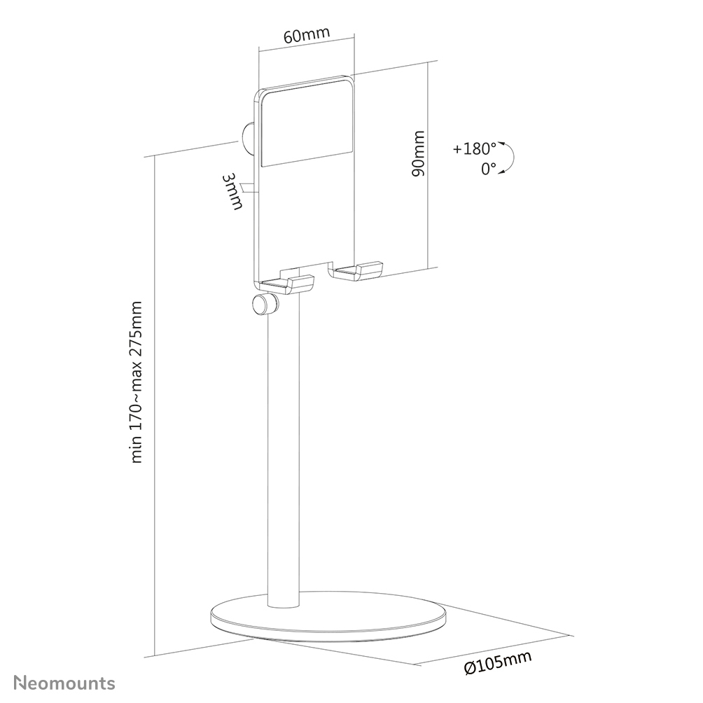 Neomounts by Newstar DS10-200SL1 - Ständer für Handy, Ansicht 2