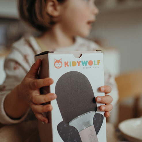 Kidywolf Mikrofon Bluetooth mit Licht rosa - Mikrofon, Ansicht 4