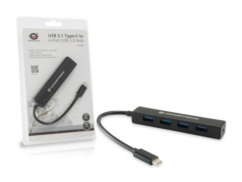 Conceptronic CTC4USB3 - Hub - 4 x SuperSpeed USB 3.0, Ansicht 2