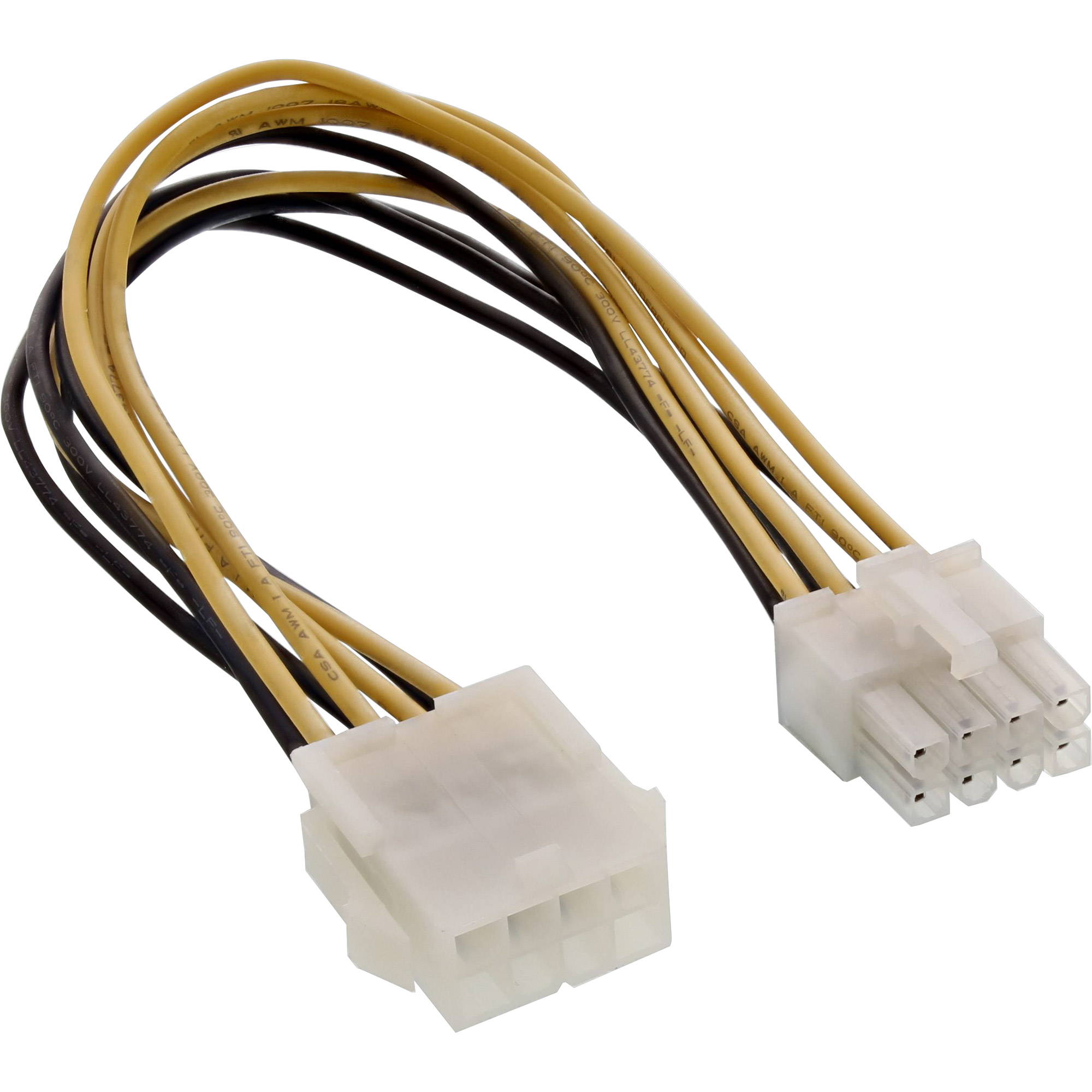 InLine Strom Verlängerung intern - Netzteil zu Mainboard 8pol. ST  BU - 020m