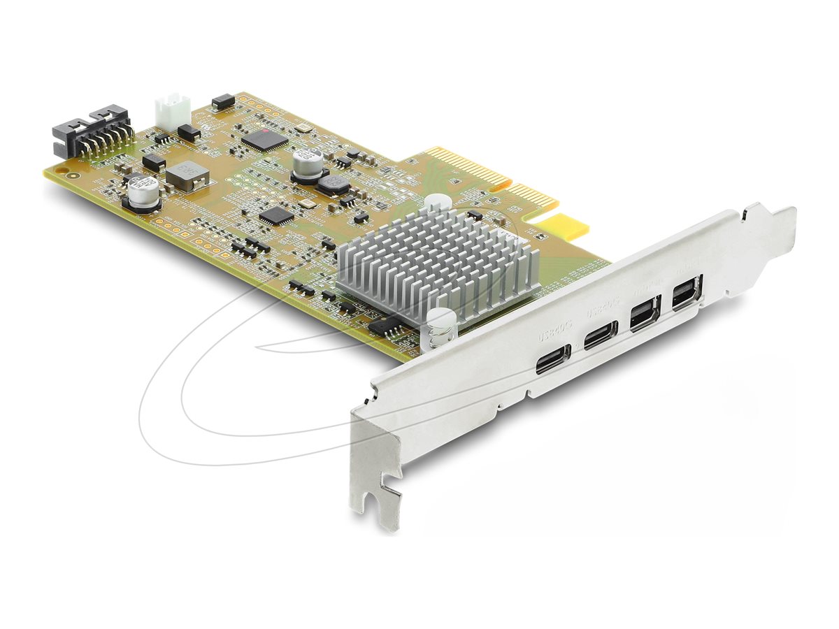 Delock Serieller Adapter - PCIe 4.0 x4 Low-Profile