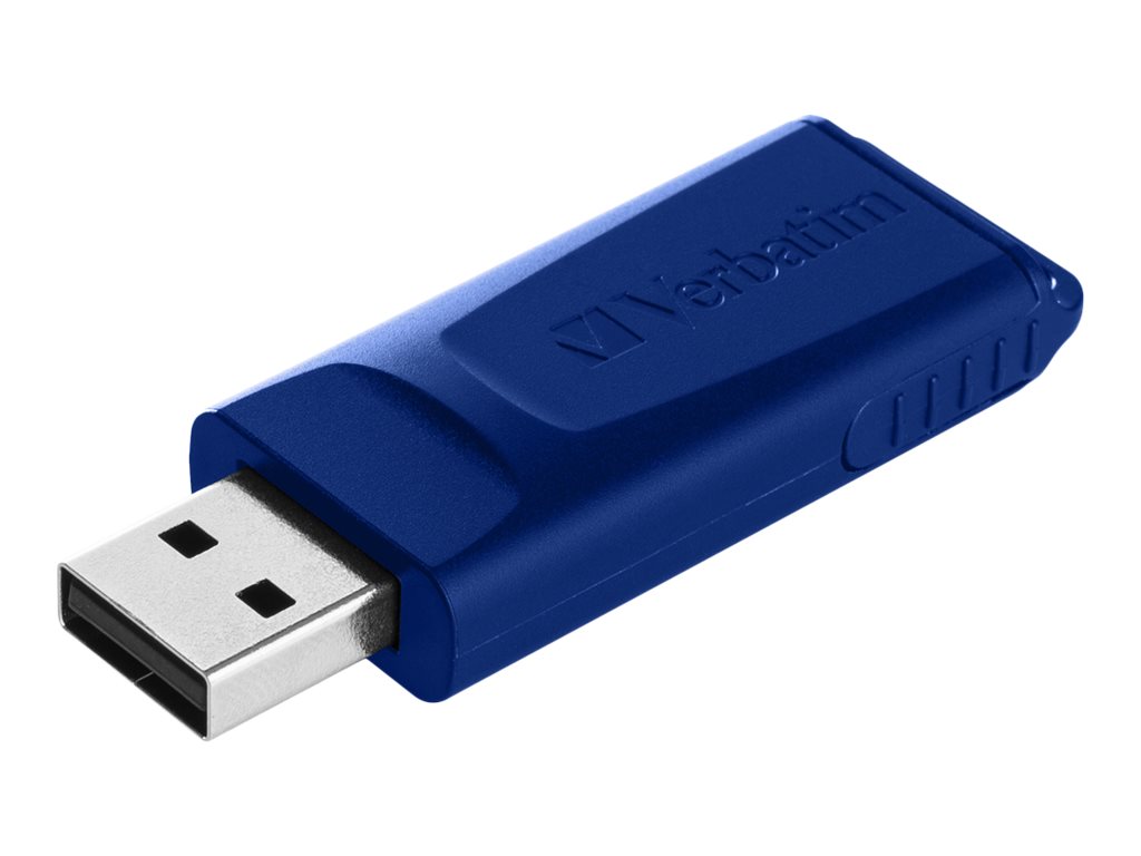 Verbatim Slider - USB-Flash-Laufwerk - 32 GB - USB 2.0 - Blau, Rot (Packung mit 2), Ansicht 3