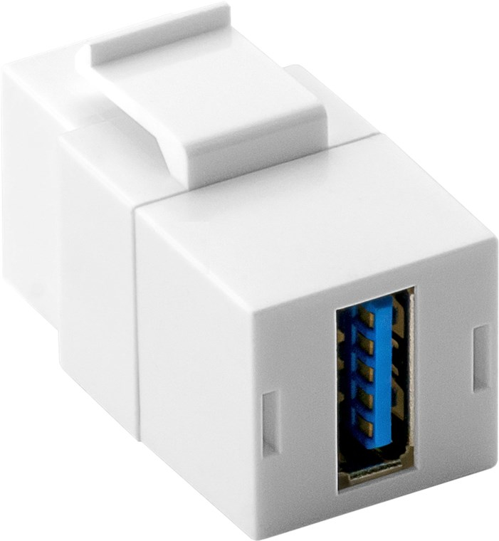 Wentronic 79927 - Flach - Weiß - USB A - USB A - Weiblich - Weiblich, Ansicht 2