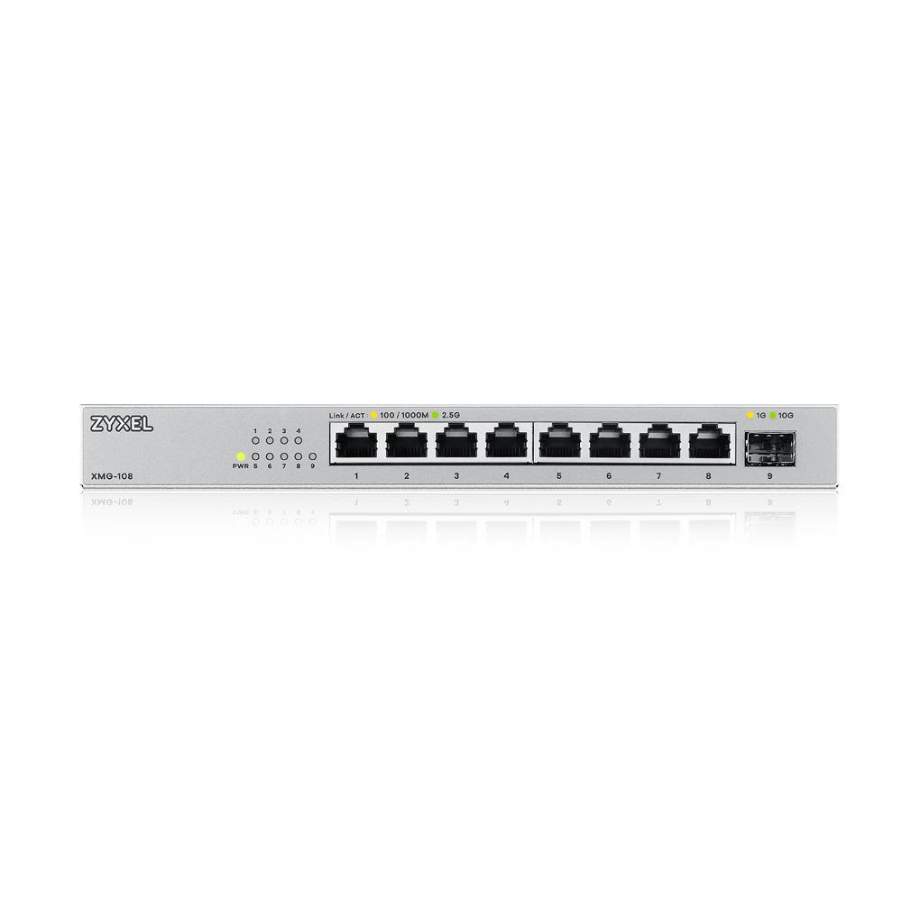 ZyXEL XMG-108 8 Port 10/2.5G MultiGig Switch unmanaged - Switch - 8-Port, Ansicht 2