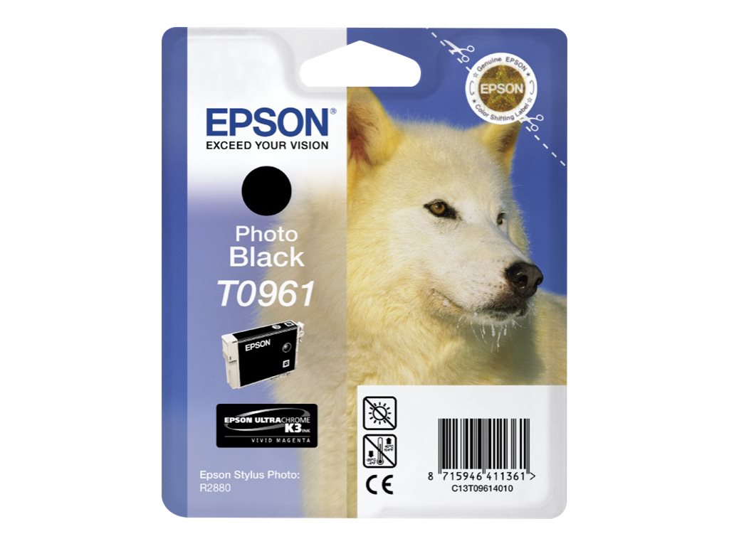 Epson T0961 - 11.4 ml - Photo schwarz - original - Blisterverpackung - Tintenpatrone