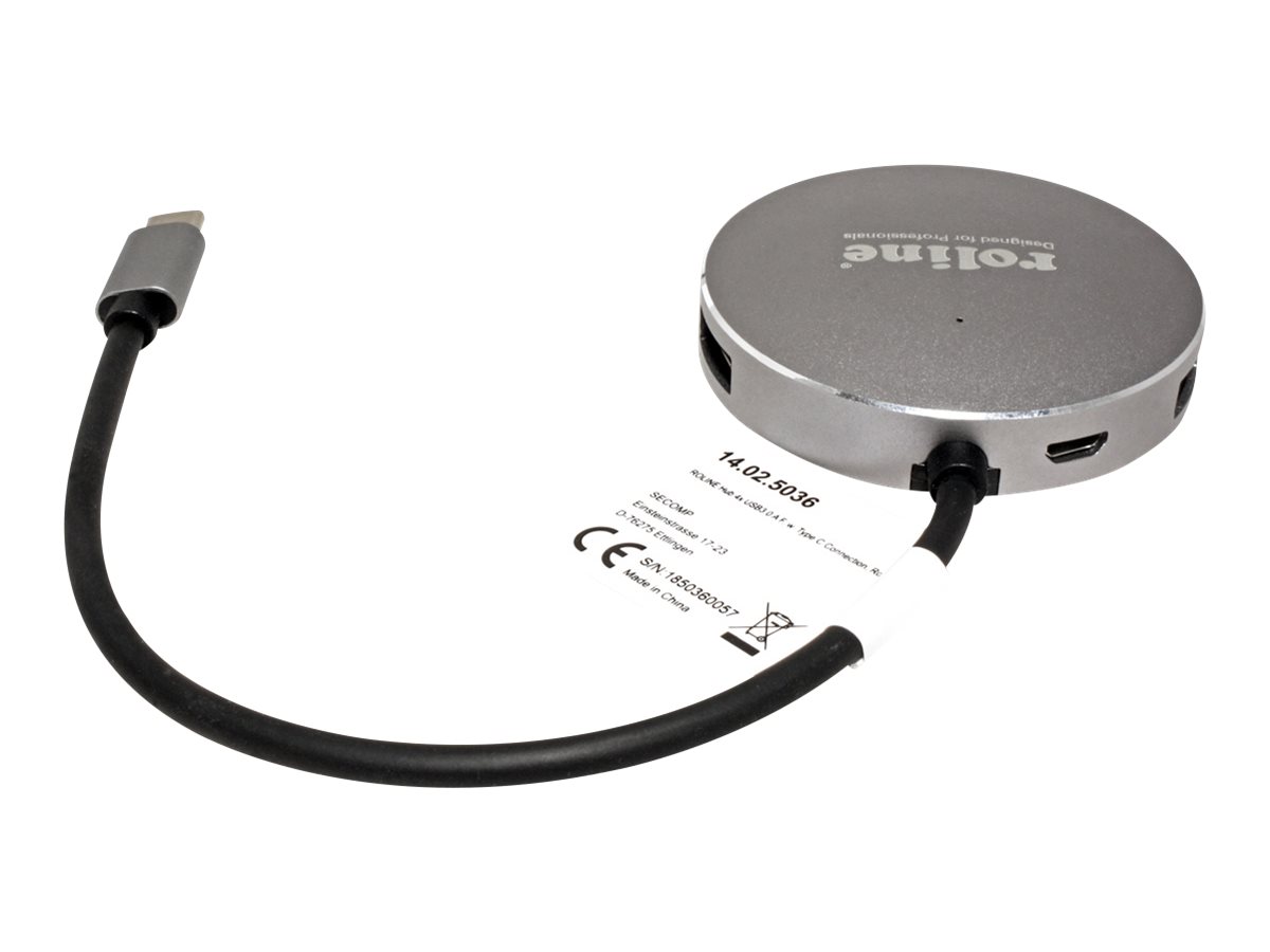 ROLINE Hub - 4 x SuperSpeed USB 3.0 - Desktop, Ansicht 3
