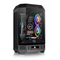 Thermaltake The Tower 300 - Micro Tower - mini ITX / micro ATX - Seitenteil mit Fenster (gehärtetes Glas)