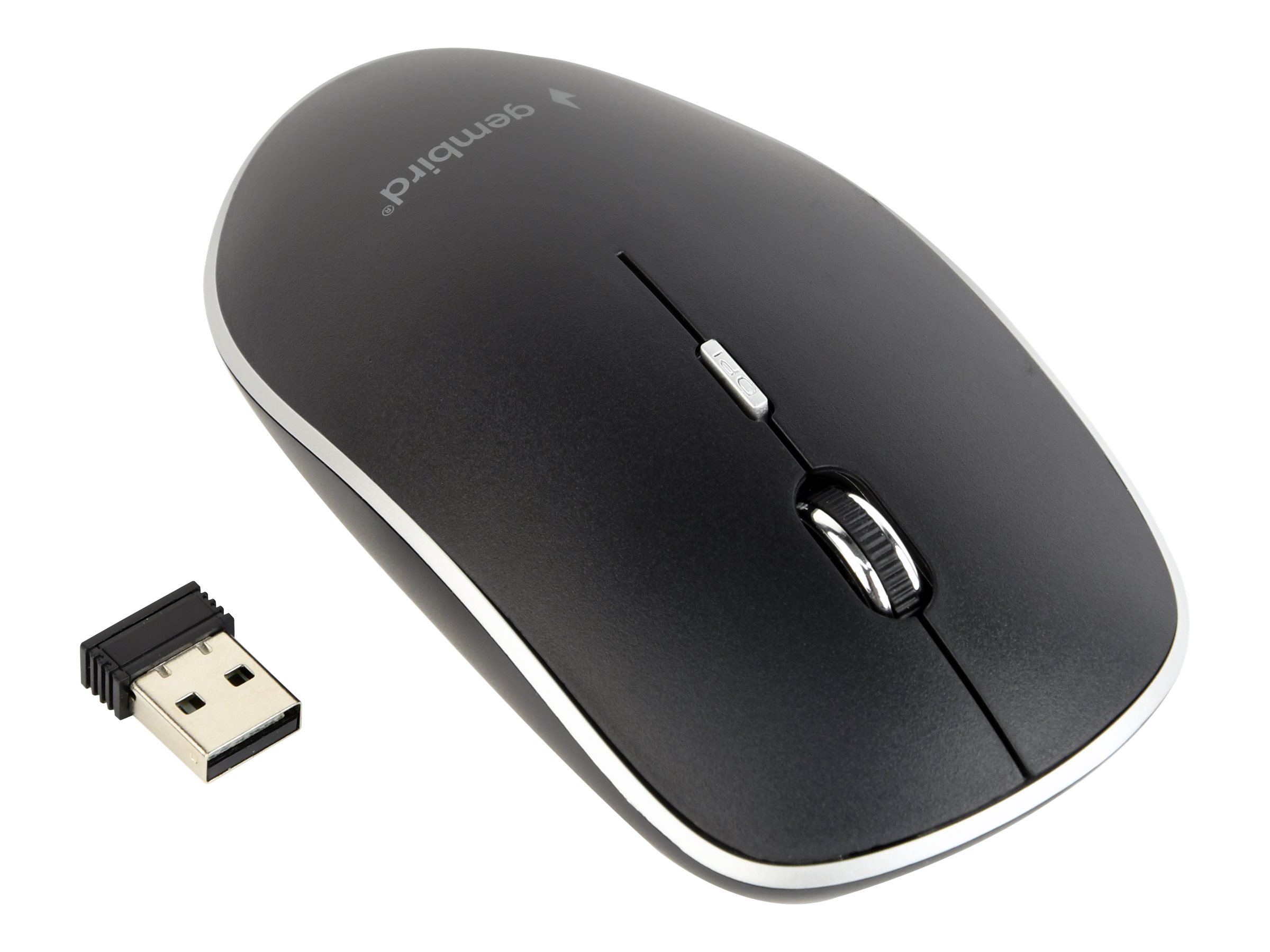 Gembird MUSW-4B-01 - Maus - optisch - 4 Tasten - kabellos - 2.4 GHz - kabelloser Empfänger (USB), Ansicht 2