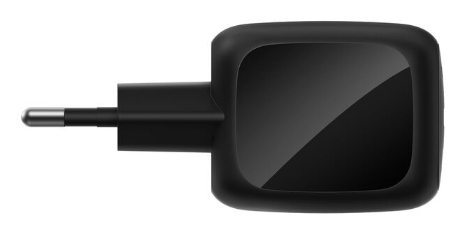 Belkin BoostCharge Pro - Netzteil - GaN - 50 Watt - Fast Charge, PD 3.1/PPS - 2 Ausgabeanschlussstellen (2 x USB-C) - Schwarz, Ansicht 4