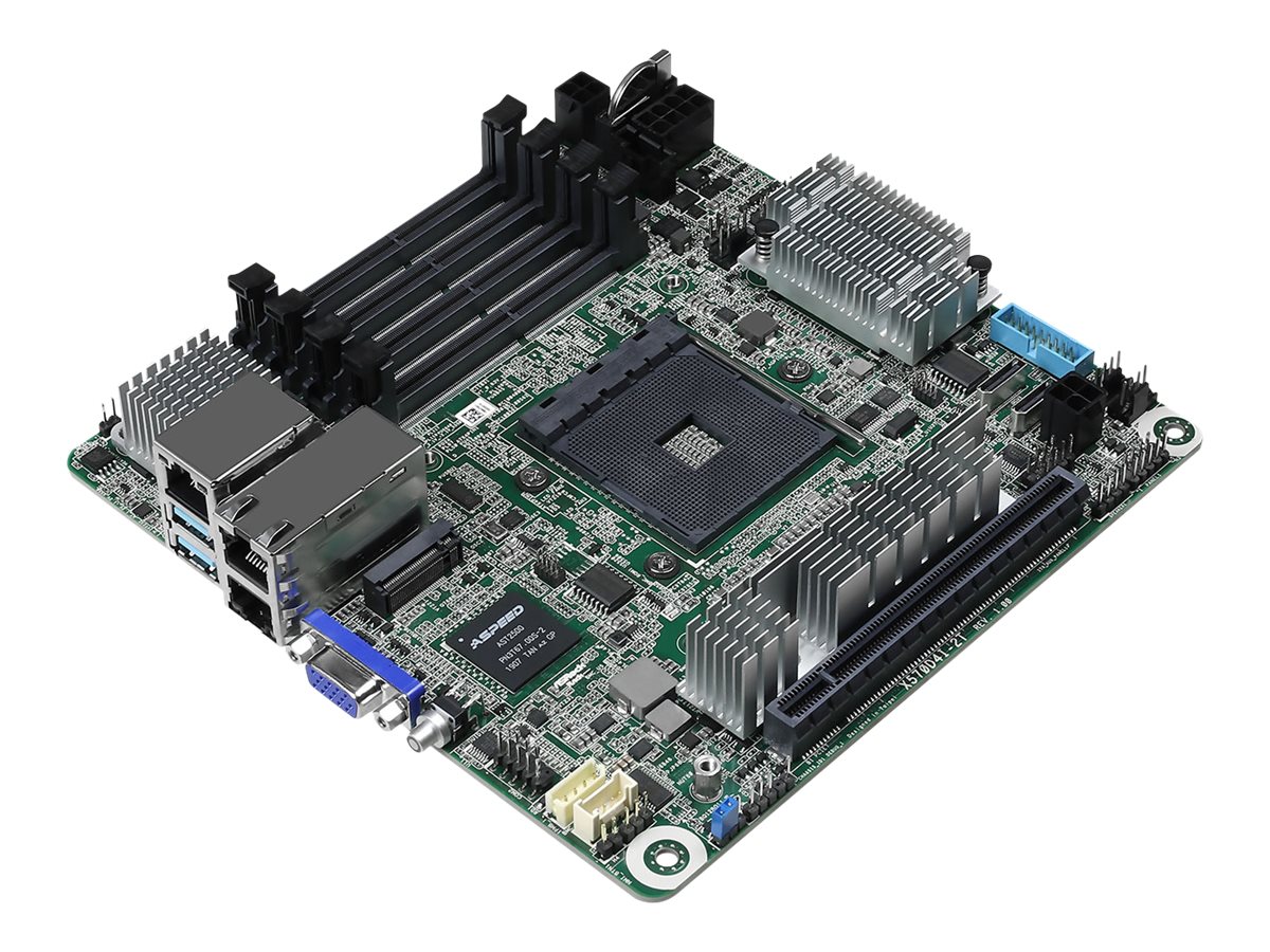 ASRock Rack X570D4I-2T - Motherboard - Mini-ITX - Socket AM4 - AMD X570 Chipsatz, Ansicht 3
