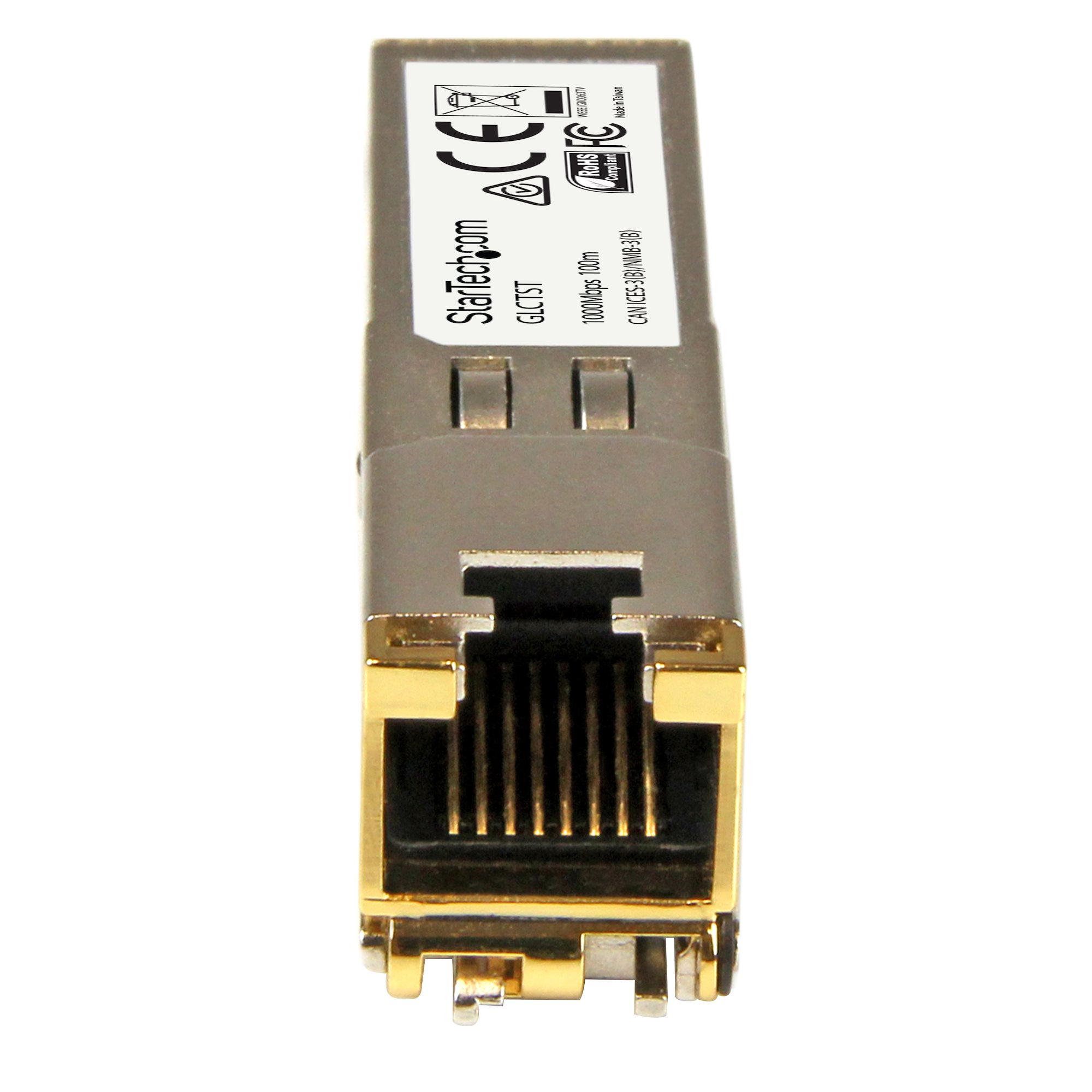 StarTech.com Gigabit RJ45 Kupfer SFP Transceiver Modul - Cisco GLC-T kompatibel - 1000Base-T - Mini-GBIC, Ansicht 2
