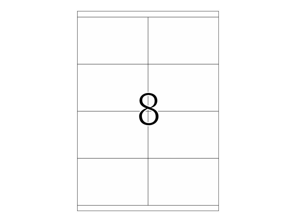 HERMA Premium - Papier - matt - permanent selbstklebend - weiß - 105 x 70 mm 800 Etikett(en) (100 Bogen x 8)