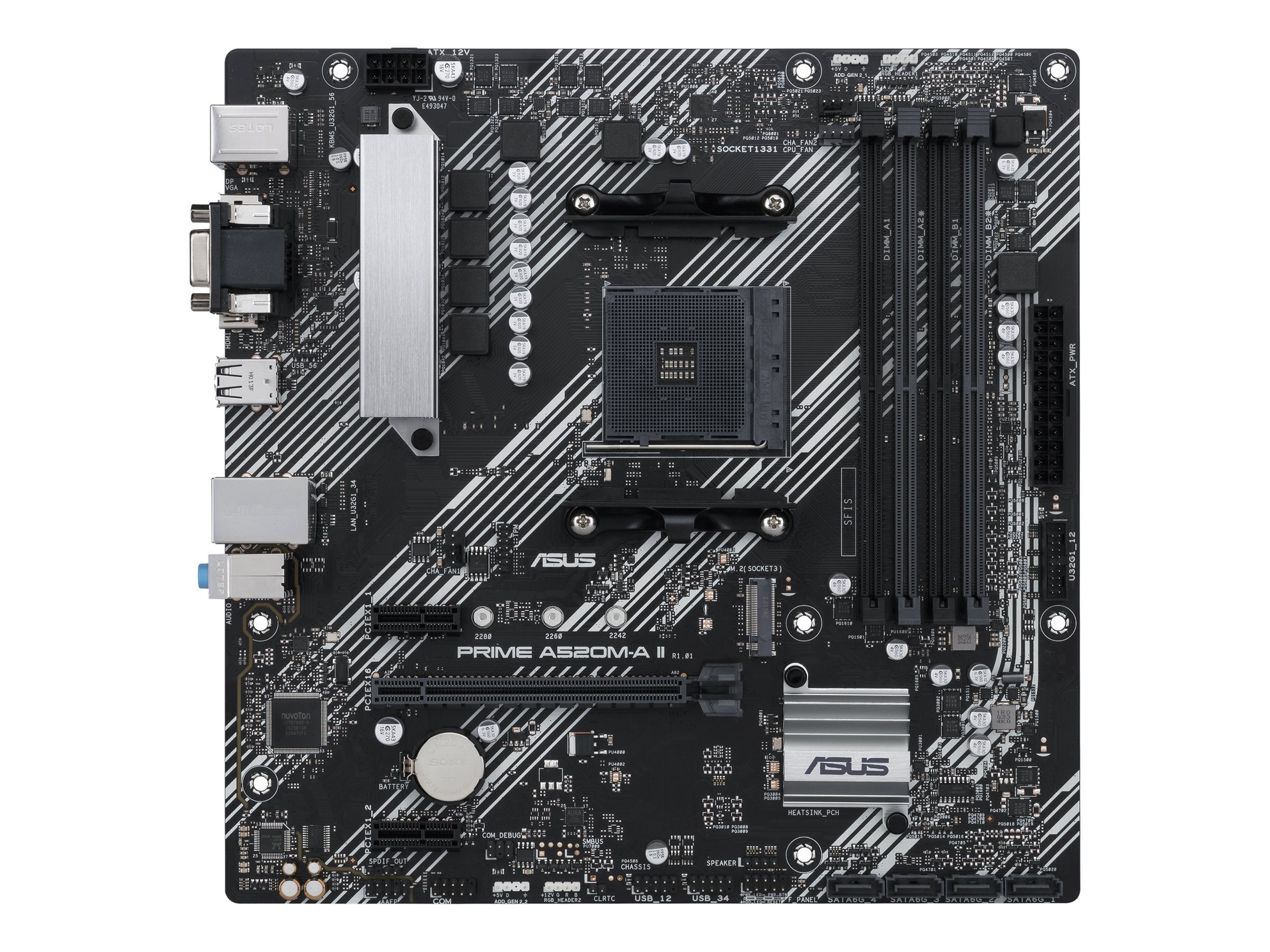 Asus PRIME A520M-A II/CSM - Motherboard - micro ATX - Socket AM4 - AMD A520