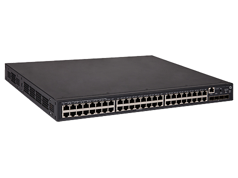 HPE 5130-48G-PoE+-4SFP+ EI - Switch - L3 - managed - 48 x 10/100/1000 + 4 x 10 Gigabit Ethernet / 1 Gigabit Ethernet SFP+ - an Rack montierbar - PoE+ (370 W)