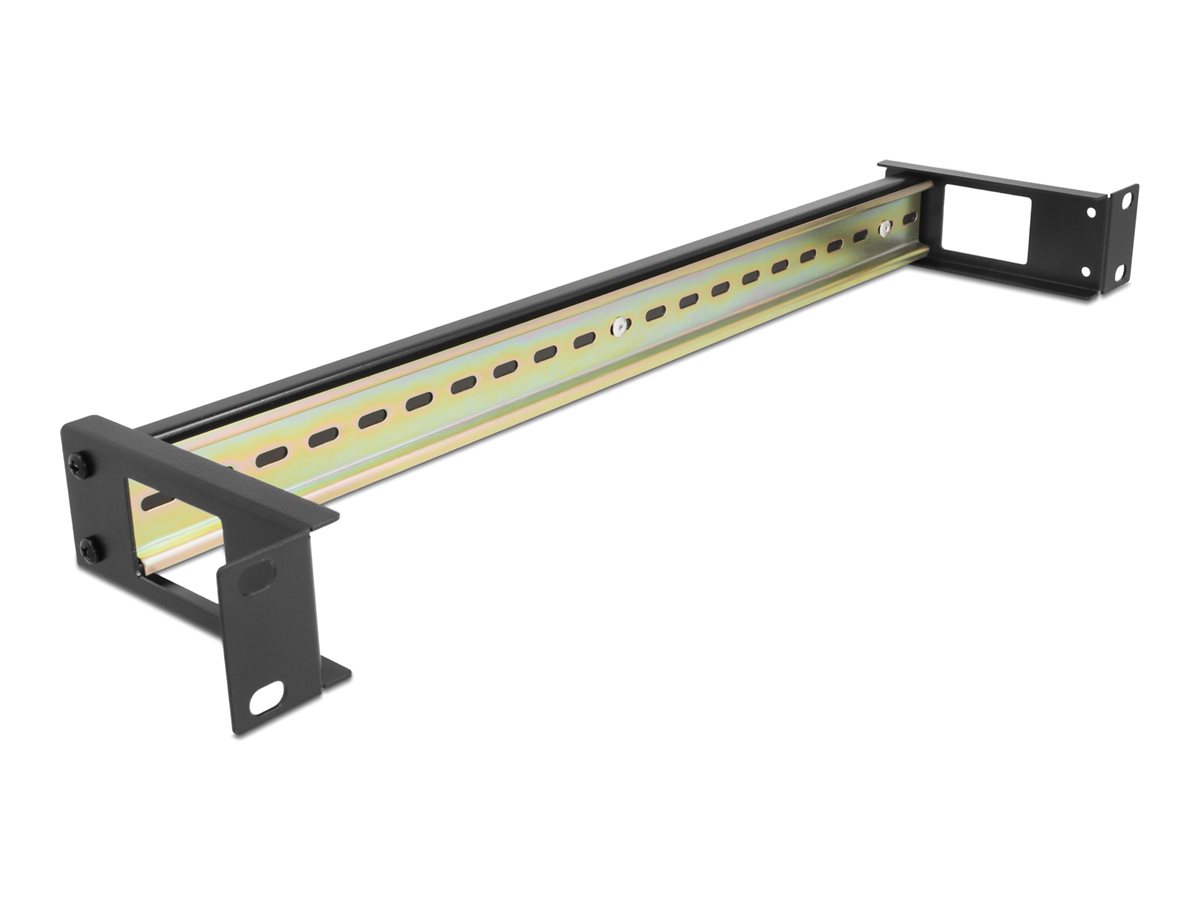 Delock DIN Schienenpanel - Schwarz - 1U - 48.3 cm (19)
