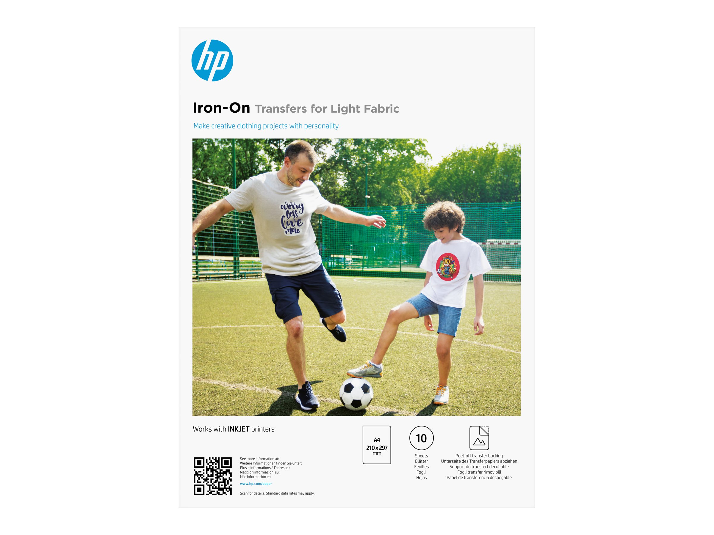 HP  Leichtes Papier A4 (210 x 297 mm) 10 Etikett(en)