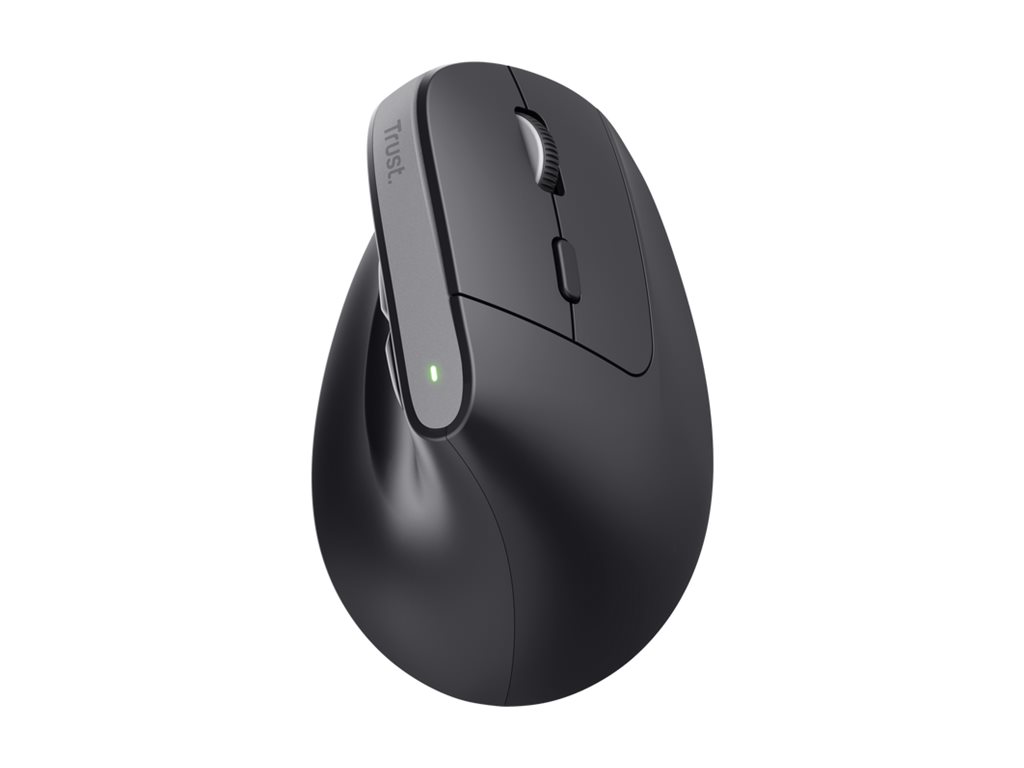 Trust Bayo+ - Vertikale Maus - ergonomisch - Für Rechtshänder - optisch - 6 Tasten - kabellos - 2.4 GHz, Ansicht 3