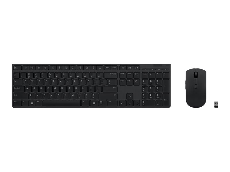 Lenovo Professional - Tastatur-und-Maus-Set - kabellos - 2.4 GHz - Deutsch - Brown Box