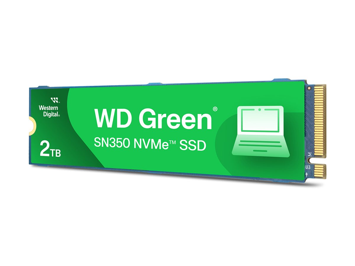 WD Green SN350 NVMe SSD WDS200T3G0C-00AZL0 - SSD - 2 TB - intern - M.2 2280 - PCIe 3.0 x4 (NVMe)