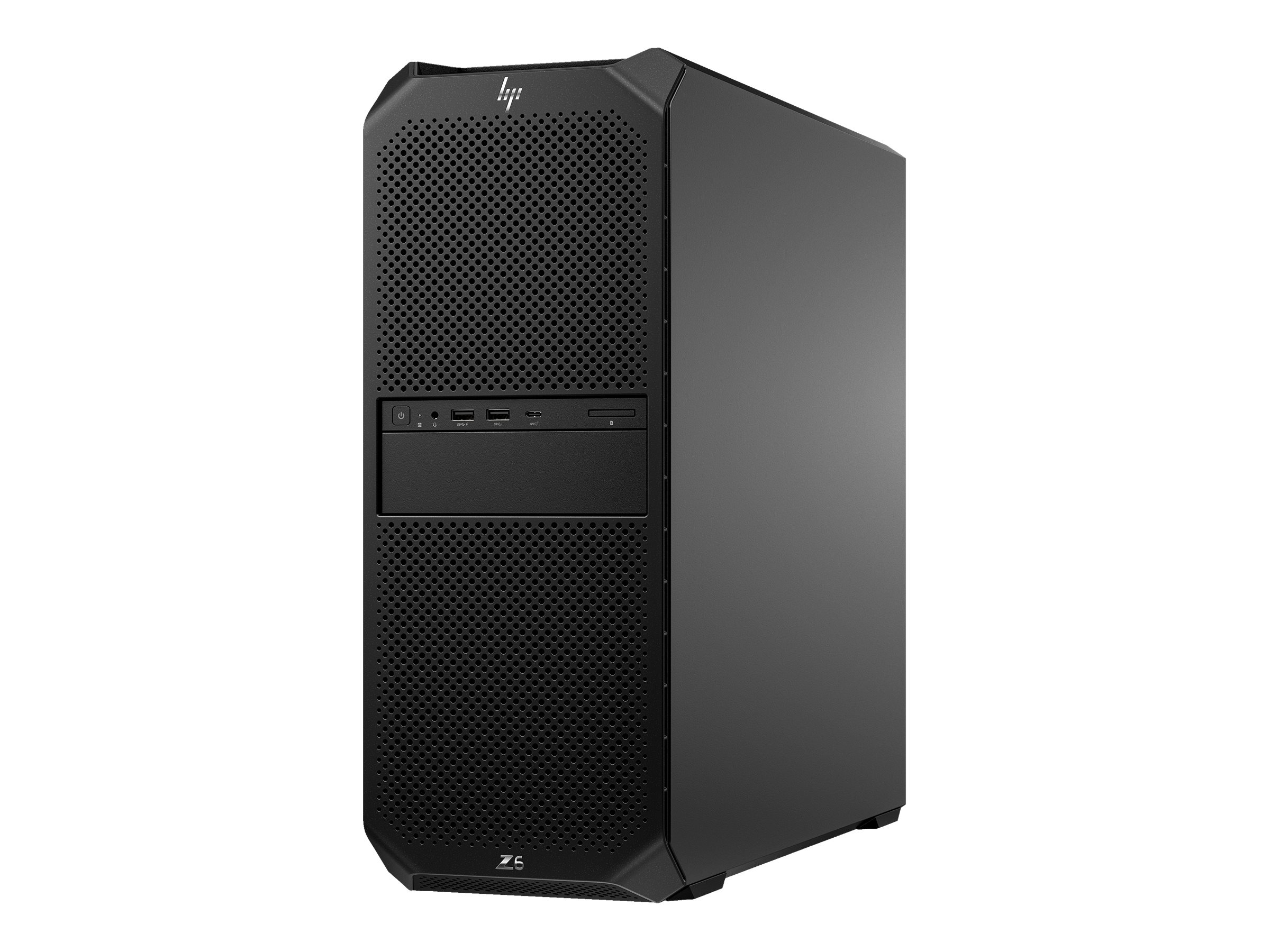 HP Workstation Z6 G5 A - Tower - 4U - 1 x Ryzen ThreadRipper PRO 7955WX  4.5 GHz - RAM 64 GB - SSD 2 TB - HP Z Turbo Drive NVMe TLC - keine Grafiken - 1GbE - Win 11 Pro - Monitor: keiner - Tastatur: Deutsch - Schwarz - mit HP 1 Jahr Wolf Pro Security 