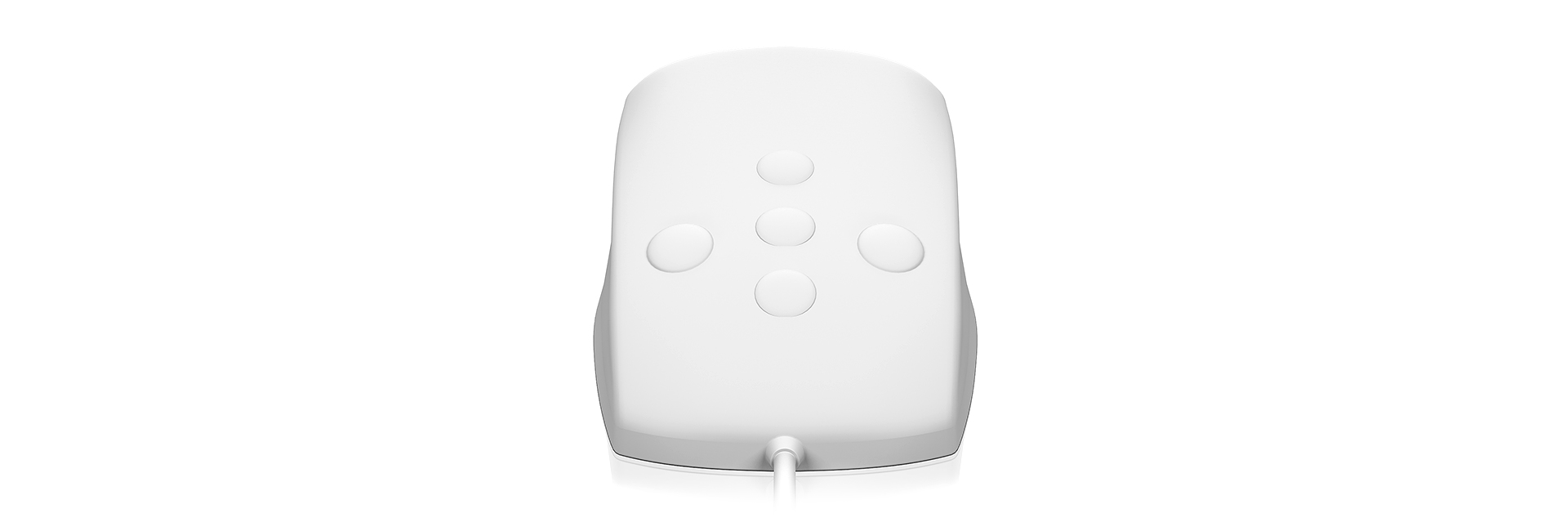 KeySonic KSM-3020M-W - Beidhändig - USB Typ-A - Weiß, Ansicht 3