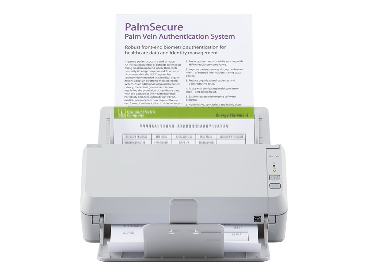 Fujitsu Ricoh SP-1120N - Dokumentenscanner - Dual CIS - Duplex - 216 x 355.6 mm - 600 dpi x 600 dpi - bis zu 20 SeitenMin. (einfarbig)