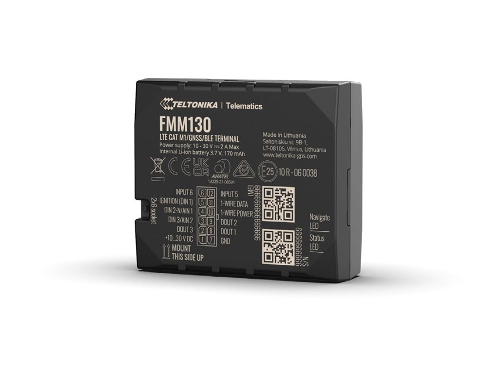 Teltonika FMM130 - GPS/GLONASS/GALILEO/BeiDou/QZSS Tracking-Gerät, Ansicht 3