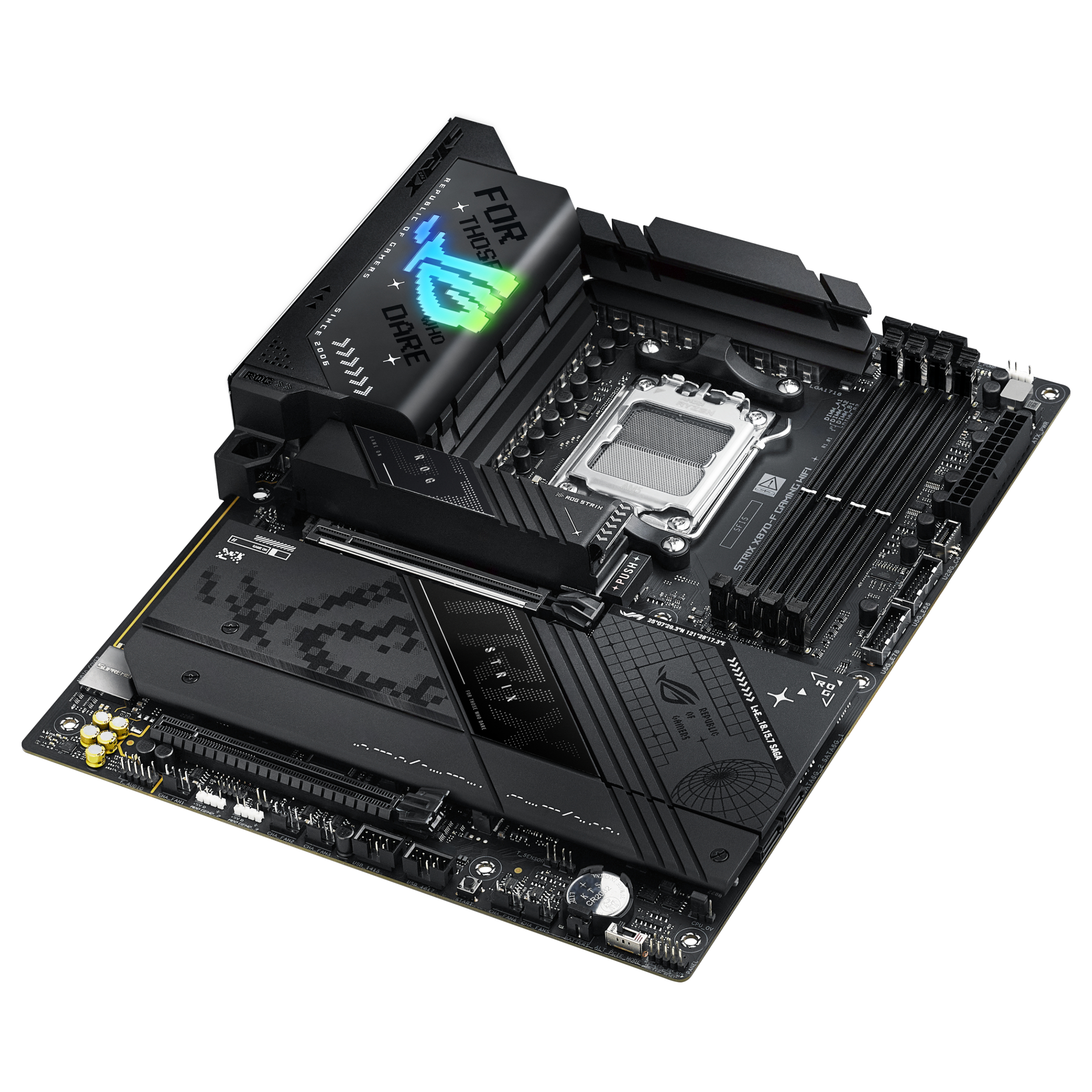 ASUS ROG STRIX X870-F GAMING WIFI - Motherboard - ATX - Socket AM5 - AMD X870 Chipsatz - USB4, USB 3.2 Gen 2, Ansicht 2