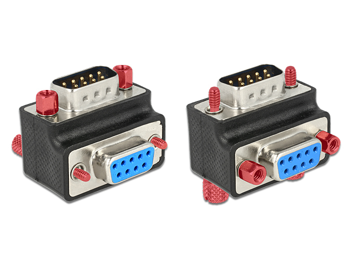 Delock Serieller Adapter - DB-9 (W) bis DB-9 (M), Ansicht 2
