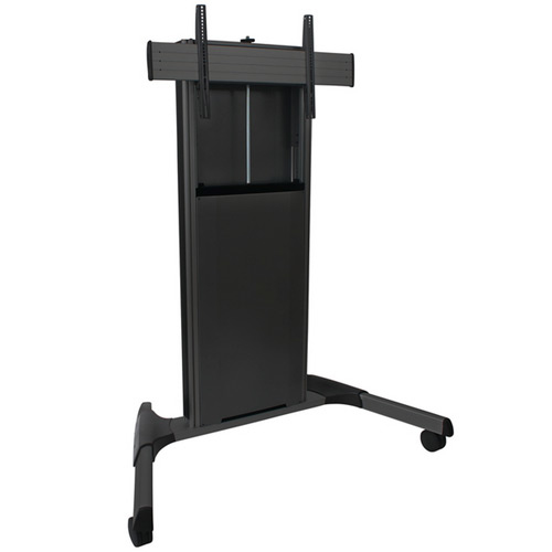 Chief Fusion X-Large Ultrawide Mobile TV Cart - Für Displays 55-100 - Schwarz - Wagen - für Flachbildschirm, Ansicht 4
