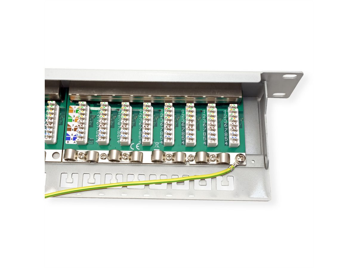 VALUE Kat.6A Class EA 19-Patchpanel 24 P geschirmt grau 26.99.0365 - Patch-Panel, Ansicht 2