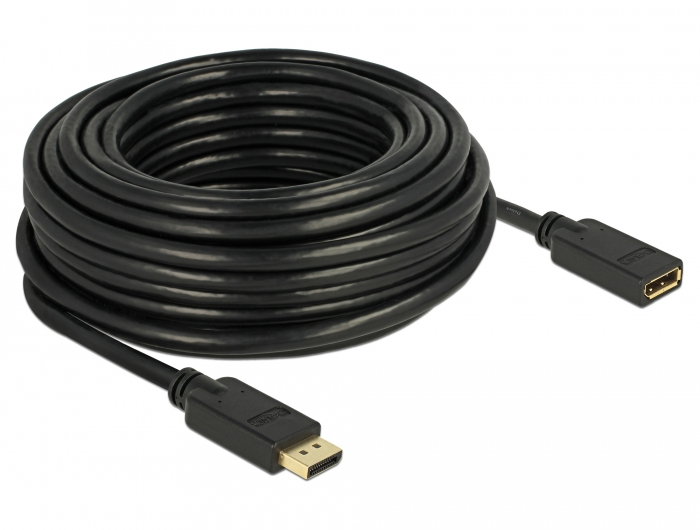 Delock 84908, 15 m, DisplayPort, DisplayPort, Männlich, Weiblich, 3840 x 2160 Pixel