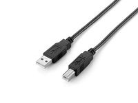 Equip USB Kabel 2.0 A-B St/St schwarz Polybeutel - Kabel - Digital/Daten