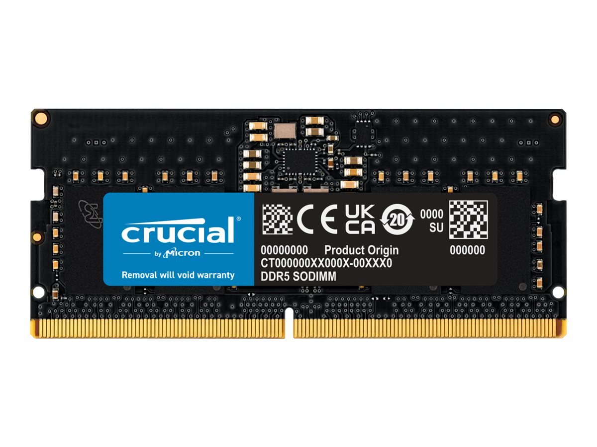 Crucial - DDR5 - Modul - 8 GB - SO DIMM 262-PIN - 4800 MHz / PC5-38400