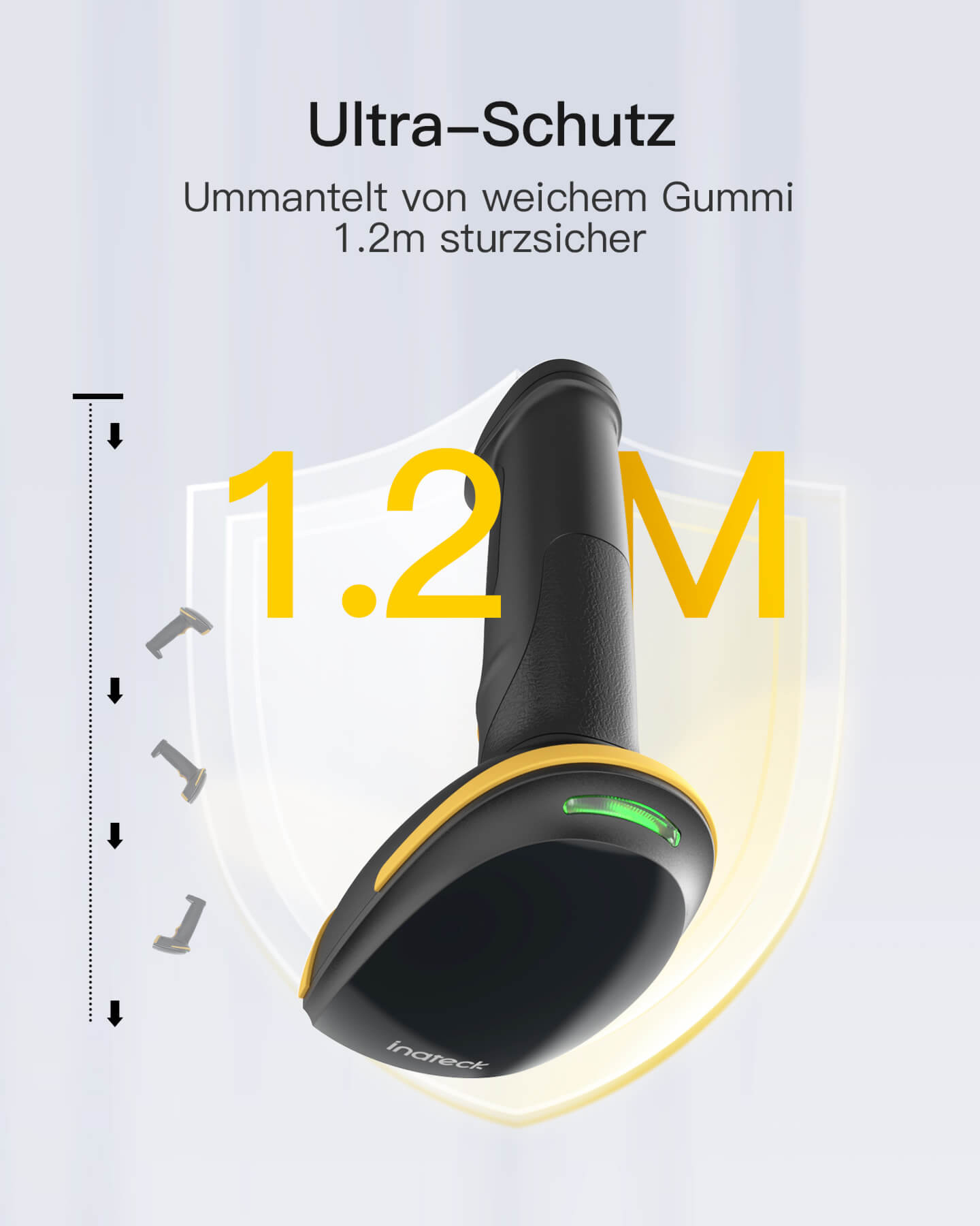 Inateck Barcodescanner 35 black[BCST-35_black] - Barcode-Scanner, Ansicht 3