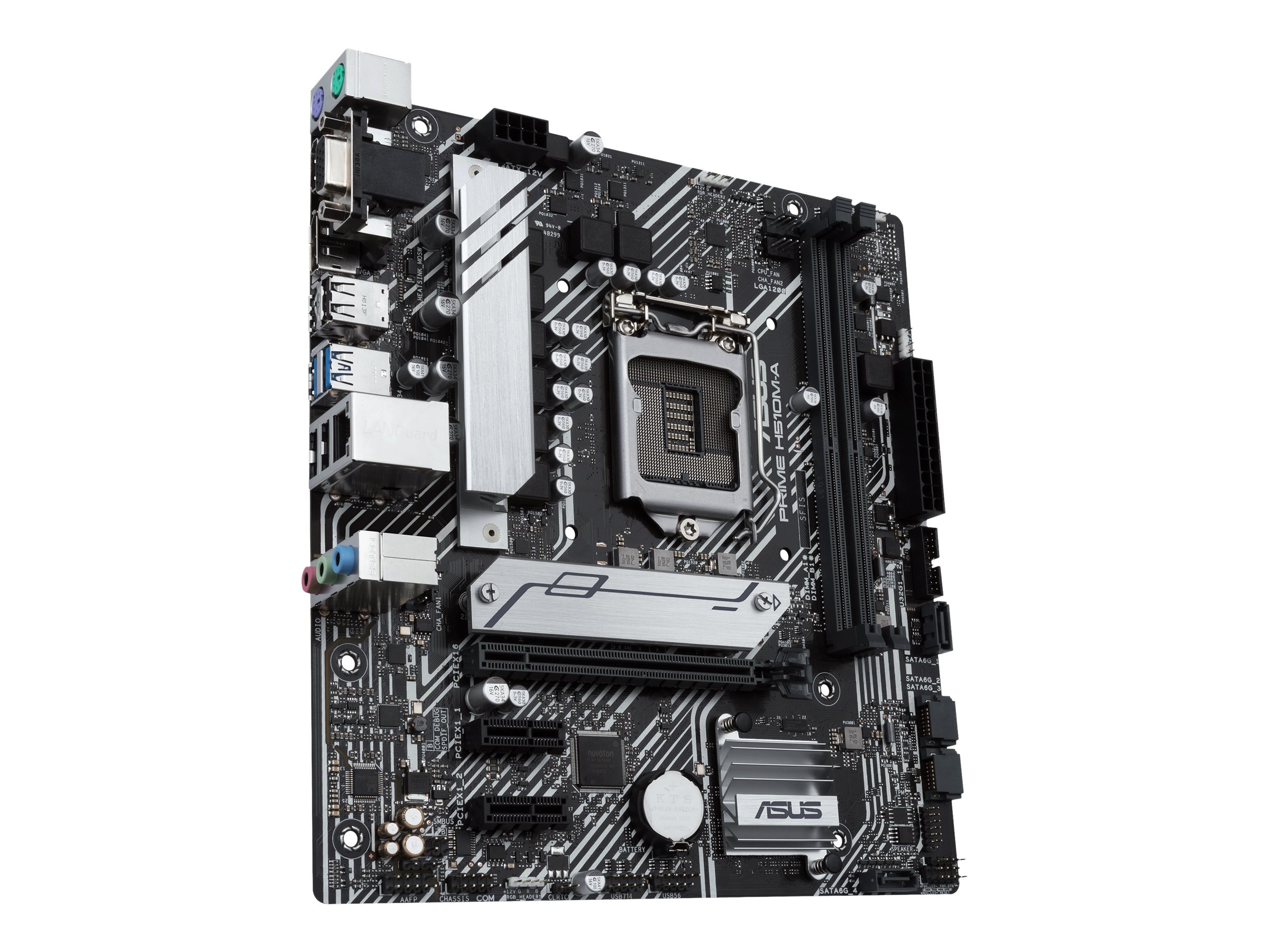 ASUS PRIME H510M-A - Motherboard - micro ATX - LGA1200-Sockel - H510 Chipsatz - USB 3.2 Gen 1 - Gigabit LAN - Onboard-Grafik (CPU erforderlich)