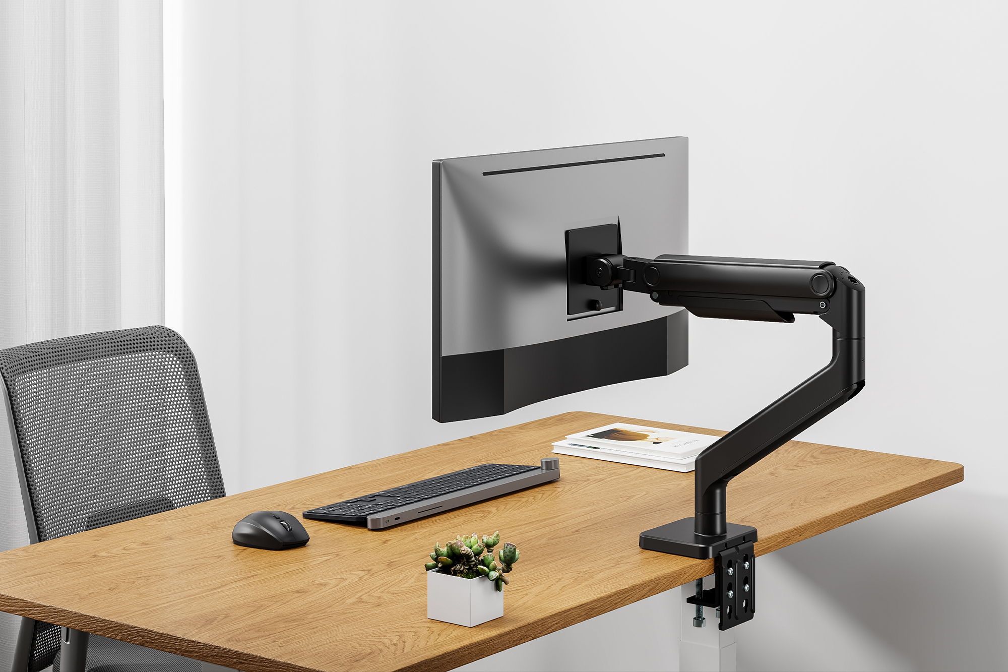 DIGITUS Single Monitorhalterung, 49, 20 kg, Ansicht 3
