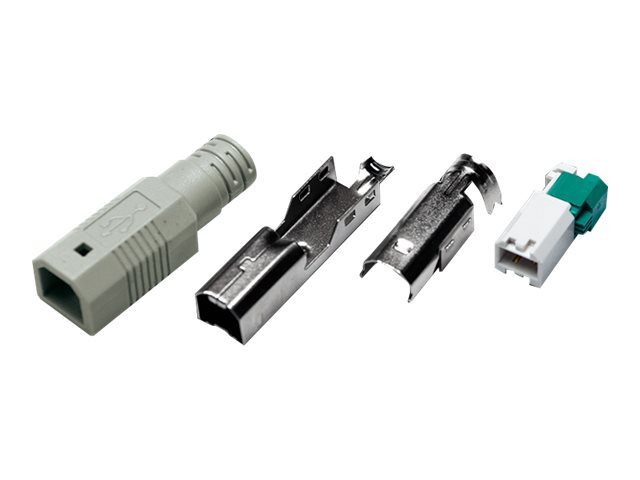 LogiLink USB-Anschluss - USB Typ B (M) - Grau (Packung mit 20)