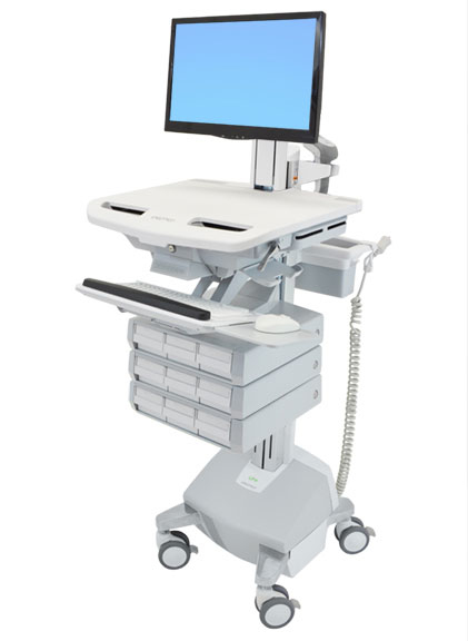 Ergotron Wagen für LCD-Display / Tastatur / Maus / CPU / Notebook / Kamera / Scanner (offene Architektur), Ansicht 4