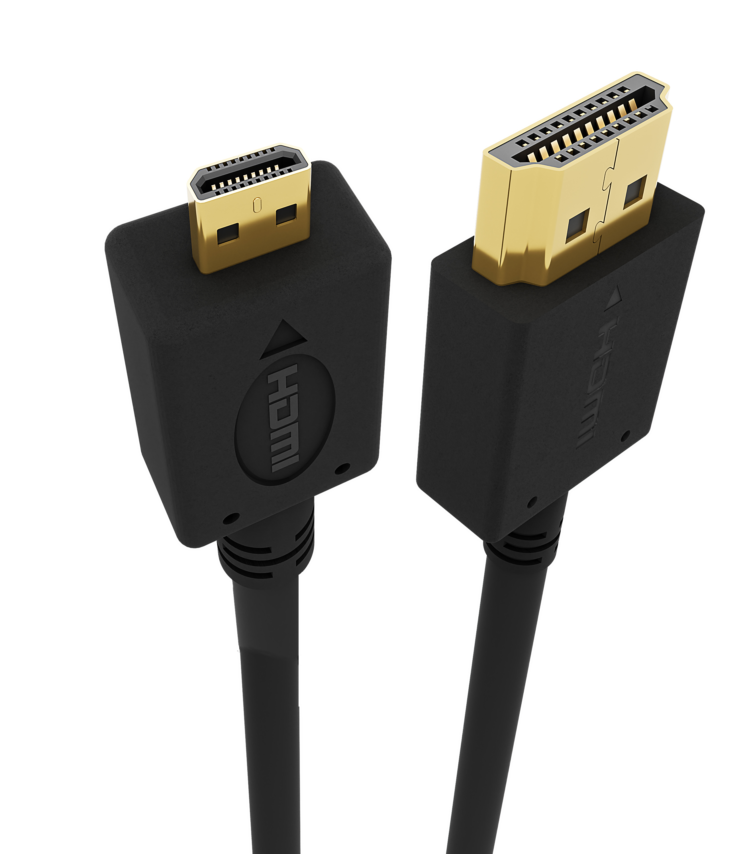 Gembird HDMI-Kabel - 19 pin micro HDMI Type D männlich zu HDMI männlich, Ansicht 2