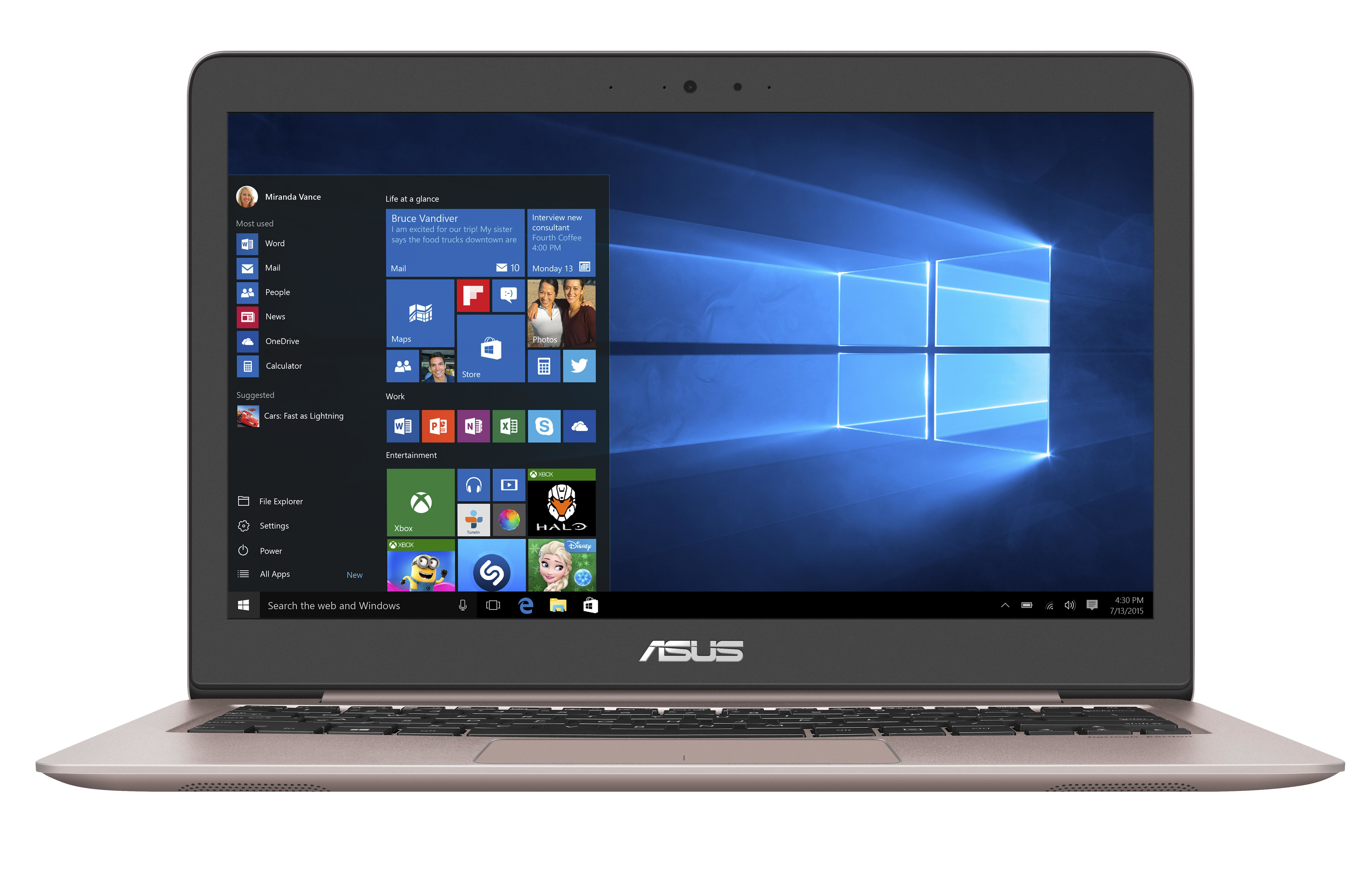 ASUS ZENBOOK UX310UA - 13,3'' Notebook - Core i7 2,7 GHz 33,8 cm - Picture 1 of 1