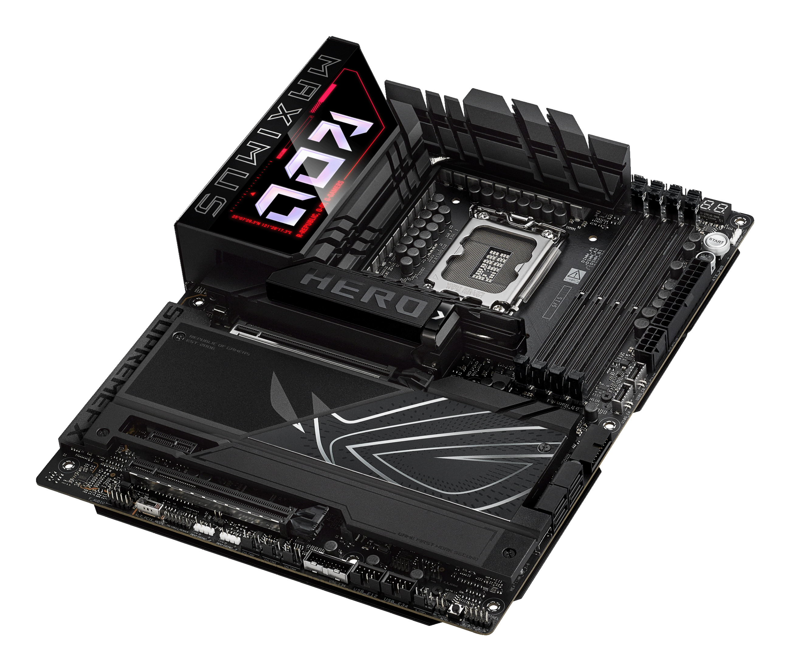 ASUS ROG MAXIMUS Z890 HERO - Motherboard - ATX - LGA1851-Sockel - Z890 Chipsatz - USB4, USB 3.2 Gen 1, USB-C 3.2 Gen2, Ansicht 4