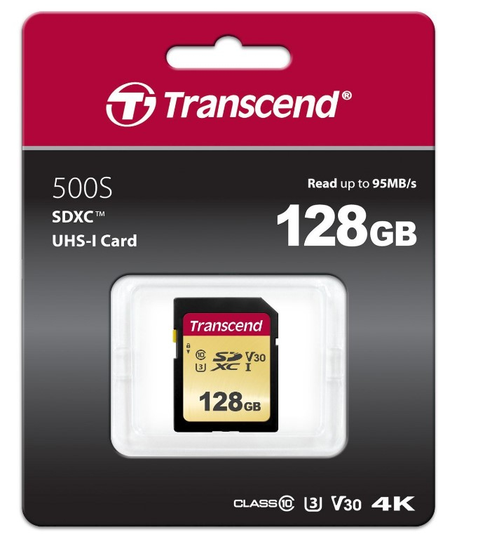 Transcend 500S - Flash-Speicherkarte - 128 GB, Ansicht 3
