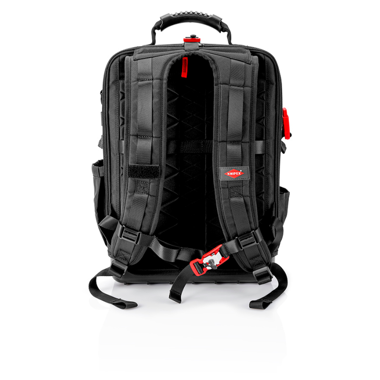 KNIPEX X18 - Schwarz - Rot - Stoff - Kunststoff - 37 Taschen - Spritzwassergeschützt - Wasserdicht - 340 mm - 210 mm, Ansicht 3