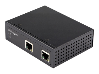 StarTech.com Industrial Power over Ethernet Gigabit Extender mit einem Port - 60 W 802.3bt PoE  PoE +  PoE ++ - 100 m - Gigabit PoE Repeater - IP-30 - -40&degC bis 75&degC (POEEXT1G60W)