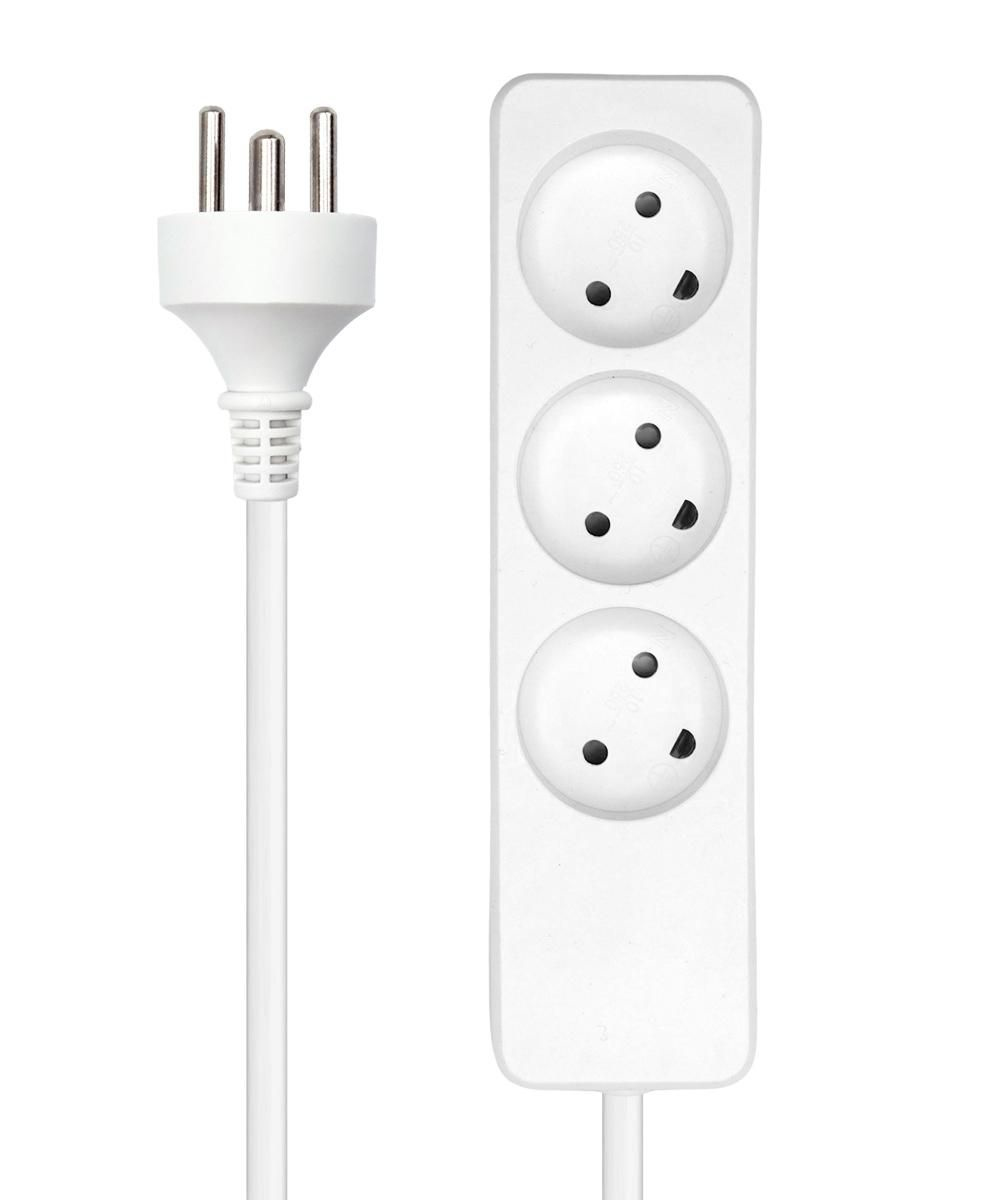 MicroConnect Steckdosenleiste - Eingabe, Eingang Typ K - Ausgangsanschlüsse: 3 (3 x Type K), Ansicht 3