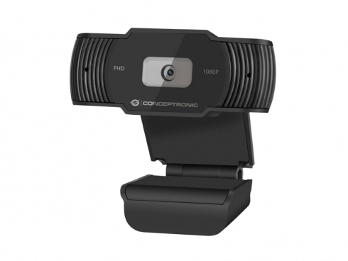 Conceptronic AMDIS 1080P Full HD Webcam with Microphone - 1920 x 1080 Pixel - 30 fps - 65° - 65° - 5 V - USB 2.0