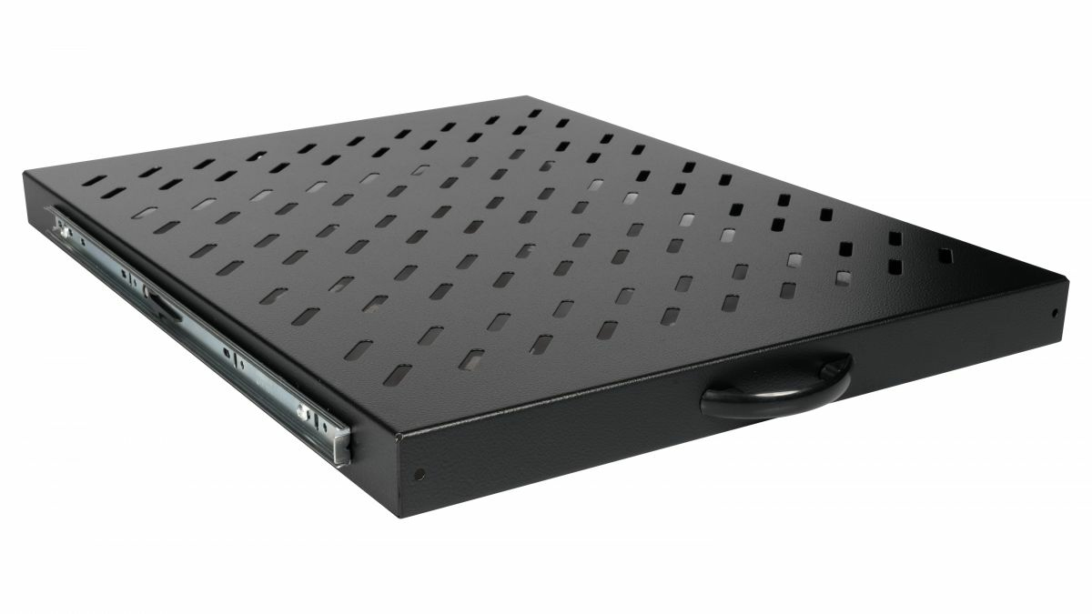 Equip EZVS-19-1-80-B - Rack-Schieberegal - 800 mm - Schrankmontage - Schwarz - 1U - 48.3 cm (19), Ansicht 2