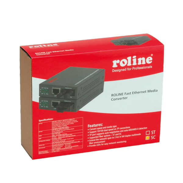 ROLINE RC-100FX/SC - Medienkonverter - 100Mb LAN, Ansicht 2