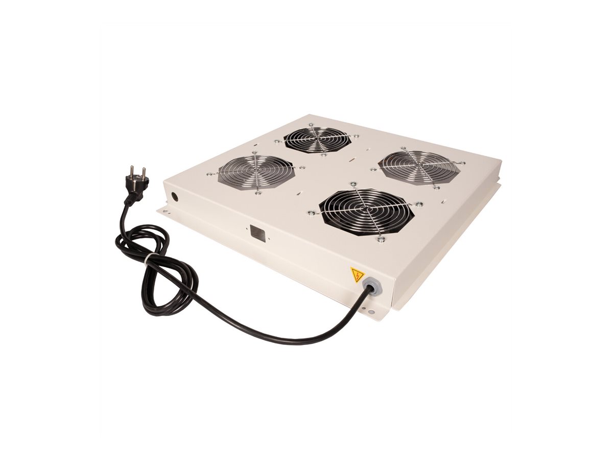 ROLINE Rack - Lüfter Kit - with 2 fans - Dach - Hellgrau, RAL 7035 - 48.3 cm (19), Ansicht 3